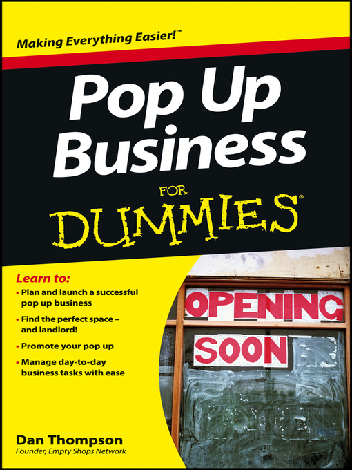 Title details for Pop-Up Business For Dummies by Dan Thompson - Available